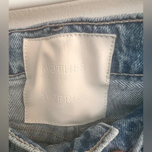 Mother Superior The Outsider Flood Fray Are There Yet Jeans Size 28 Wide Leg - Picture 5 of 8